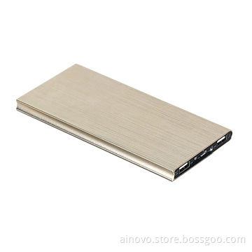 High capacity power bank 12,000mAh for phone, tablet PC, mp3, dual USB, metal case, ultra-thin